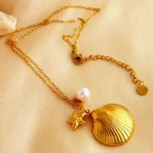 Gold / One Size / Shell Pearl