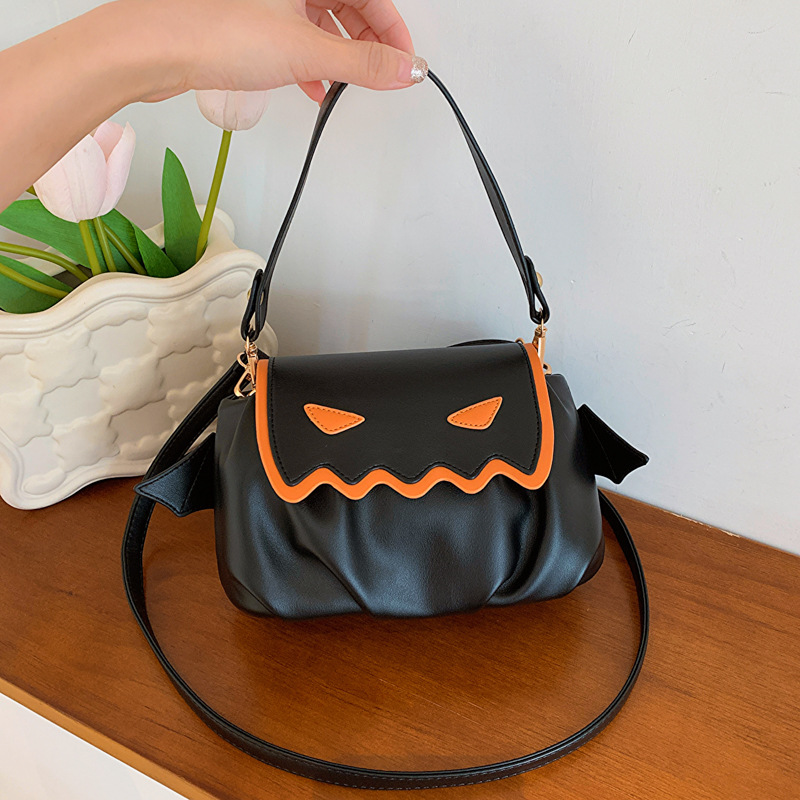 Wholesale little devil contrasting shoulder crossbody bag