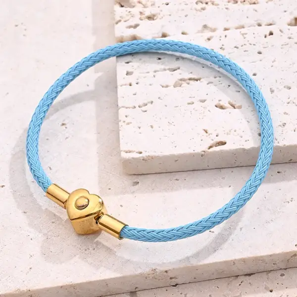 Casual Simple Style Classic Style Simple Solid Color 304 Stainless Steel Wire Rope 18K Gold Plated Bracelets In Bulk