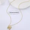 Wholesale Jewelry IG Style Letter Copper Zircon Inlay Pendant Necklace