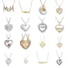 Wholesale 1 Piece Mama Simple Style Letter Moon Heart Shape Alloy Copper Plating Inlay Artificial Rhinestones Artificial Diamond Rose Gold Plated Gold Plated Silver Plated Pendant Necklace
