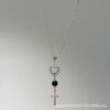 Wholesale Titanium Steel Love and Redemption Necklace Female Retro Niche Personality Diablo Sub-culture Spice Girl Cross Necklace Gift