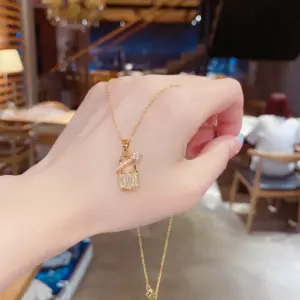 X041 Titanium Steel Gold Plating
