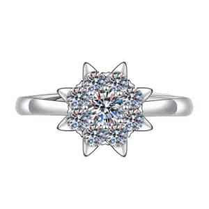 Small Sunflower Ring Tjz1162 / Adjustable Opening