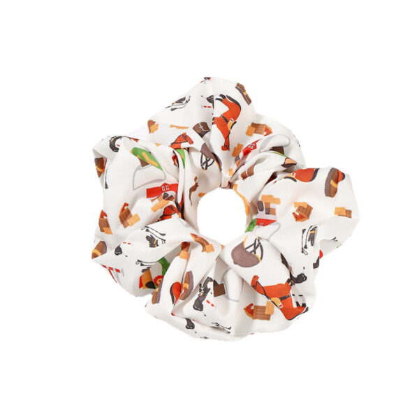 oly-7ad8e333f4acc6cc9c3bb84f910f33ad Wholesale Fabric Kentucky Derby Scrunchie Floral Scrunchie