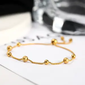Dull polish bead-Bracelets-Titanium Steel