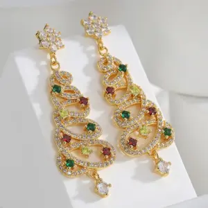 D0026 Hollow Christmas Tree-Gold