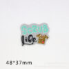 Wholesale New loose pink cross-border cartoon letter peach heart bag jewelry acrylic pin cute DIY patch