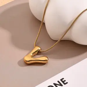 V Necklace (Gold) / Length: 450mm / 1 Strand/Package