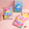 Wholesale Silicone bubble decompression notebook unicorn coil handbook