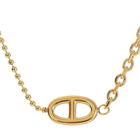 Simple Style Geometric Titanium Steel Ball Chain Cable Chain Bracelets In Bulk