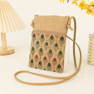 Feather double pull crossbody bag