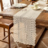 Wholesale Fine mesh hollow lace table runner decoration