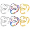 oly-7b04a1089d4f58468fcf3d941163f046 Wholesale PVD Coated Real Gold Plated 18K Gold Solid Color 304 Stainless Steel Simple Style Waterproof Non Tarnish Rings