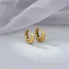 Wholesale PVD Coated 18K Gold Platinum Real Gold Plated Geometric 304 Stainless Steel Vintage Style Simple Style Waterproof Non Tarnish Earrings