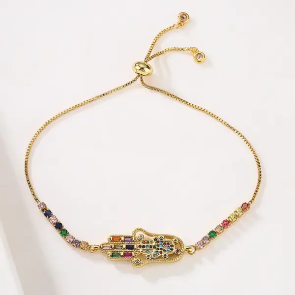 Wholesale Copper Box Chain Geometric Bracelets