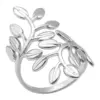 Wholesale PVD Coated Real Gold Plated 18K Gold Leaf 304 Stainless Steel Elegant Simple Style Waterproof Non Tarnish Open Rings