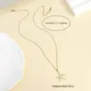 Wholesale PVD Coated 18K Gold Plated Starfish 304 Stainless Steel Romantic Shiny Waterproof Non Tarnish 304 Stainless Steel Pendant Necklace