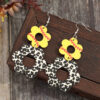 oly-7b3e4a0bce9cb96164d638225c3c8f75 Wholesale Sporty hollowed-out floral cow print retro wooden earrings
