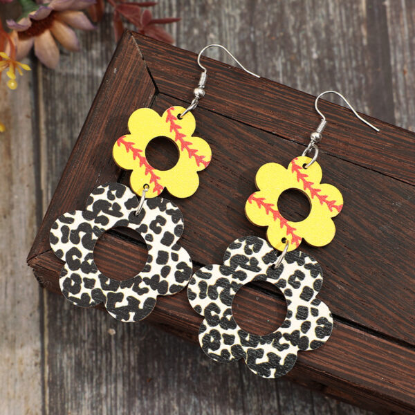 oly-7b3e4a0bce9cb96164d638225c3c8f75 Wholesale Sporty hollowed-out floral cow print retro wooden earrings