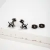 Wholesale PVD Coated 18K Gold Real Gold Plated Giraffe 304 Stainless Steel Cute Waterproof Non Tarnish Ear Studs