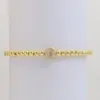 Wholesale New DIY Design Niche Temperament Inlaid Zirconium 26 English Letter Accessories Copper Bead Beaded Bracelet Ornament