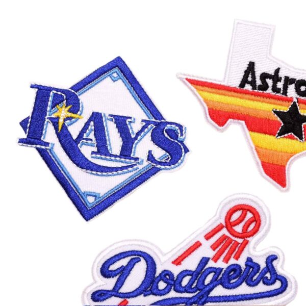 Wholesale In stock baseball team badge embroidery team logo cloth stickers clothes bag decoration decals repair hole patch stickers