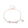Wholesale Fashion Geometric Star Heart Shape Copper Plating Bracelets 1 Piece