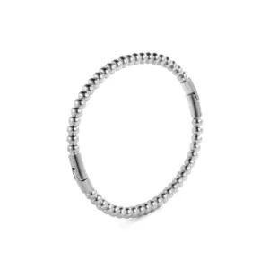 14-B-5 Steel Color round Beads Bracelet