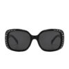 Wholesale European and American new fashion sunglasses with diamond polarized women's glasses trendy retro big face Slimming Factory