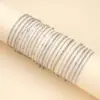 Wholesale Stainless Steel Women's Bracelet Non-Fading Tassel Commute Titanium Steel Bracelet Fashionable Geometric Pattern Luxury Style