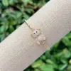 Wholesale Jewelry Simple Style Classic Style Animal Bear Copper Zircon 18K Gold Plated Inlay Bracelets