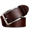 Wholesale Men's Genuine Leather Belt European and American Retro Pin Buckle Waist Belt