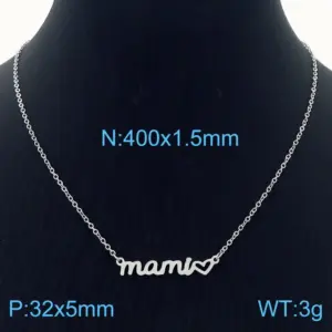 Steel Necklace Kn282725-KLX