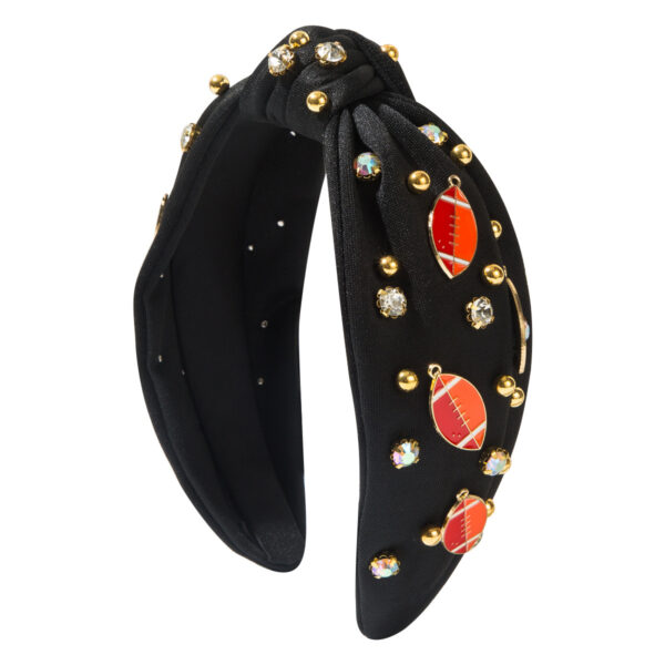 Wholesale Fashion Sports Style Baseball Accessories Headband Hair Accessory European and American Cross-Border Simple Fabric Rhinestone Trendy Personality Headband