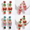 Wholesale handmade rice beads earrings Joker earrings