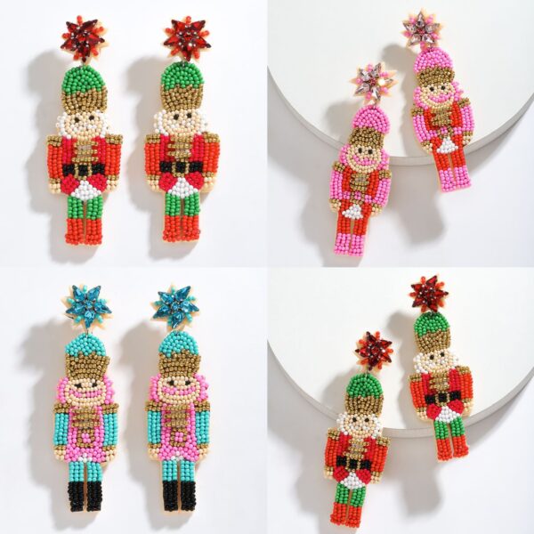 Wholesale handmade rice beads earrings Joker earrings