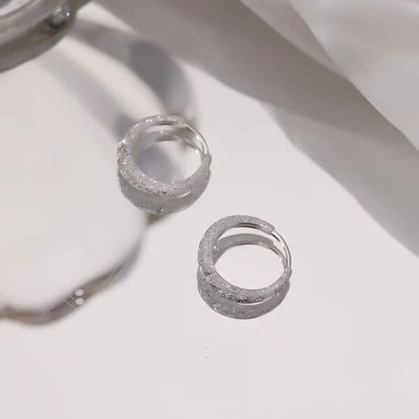 Wholesale Sparkling Earrings Women 2024 New Explosions Ear Buckle Niche Design Ear Ring Frosted Earrings