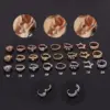 Ear Cartilage Rings & Studs Geometric Copper Zircon