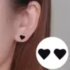 Wholesale PVD Coated 18K Gold Real Gold Plated Heart 304 Stainless Steel Fashion Waterproof Non Tarnish Ear Studs