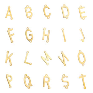 oly-7baed47763c85e0d7bef65a13842dee0 Wholesale Factory wholesale sply direct fashion personality trend diy jewelry 26 letters gold and down hole stainless steel pendant