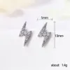 Wholesale Simple Mini Lightning Zircon Female Simple Stud Copper Earrings Wholesale