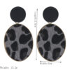 oly-7bb64711da462ce79e985cb521692301 Wholesale Cross-border Exaggerated Large Circle Oval Leopard Earrings Hong Kong Style Vintage Fabric Wrapping Leopard Ring Earrings Earrings