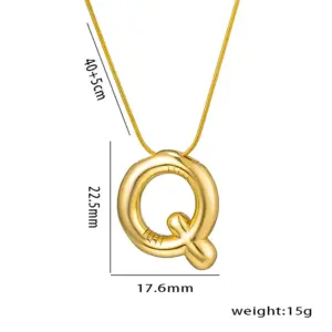 Titanium Steel Letter Q