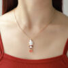 Wholesale Santa Claus Diamond Necklace