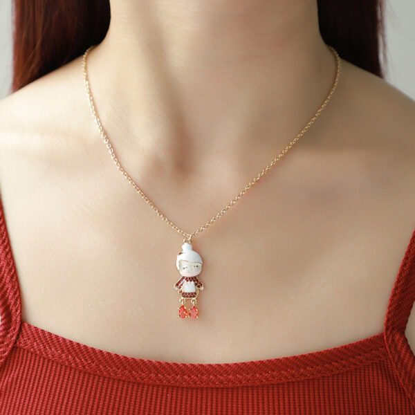Wholesale Santa Claus Diamond Necklace