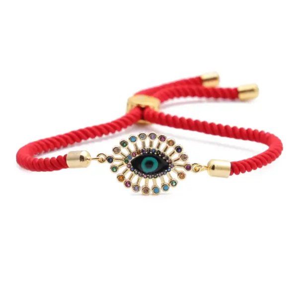 Wholesale Hot-selling Copper Micro-inlaid Zircon Devil's Eye Bracelet