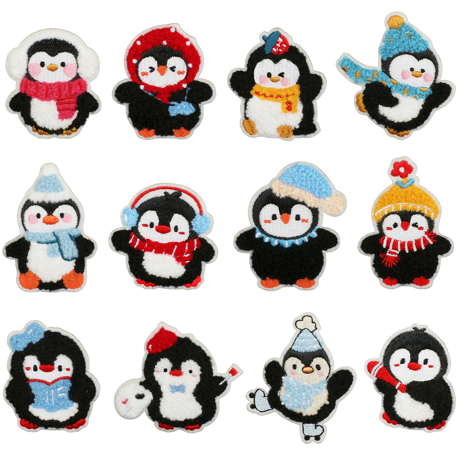 Wholesale Cute penguin embroidered patch