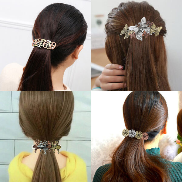 oly-7bd48d964eda101b9dce25154d622374 Wholesale European and American Retro Steampunk Style Hair Clips Cross-Border Combination Hair Clips Alloy Electroplated Brushed Alloy Hair Clips