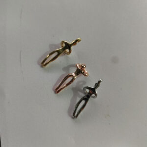 Medium 3.5cm gold + gold + gold chain